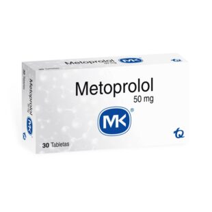 METOPROLOL 50 MG 30 TABLETAS MK