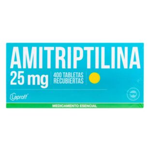 AMITRIPTILINA 25 MG 400 TABLETAS LP
