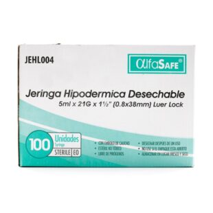 JERINGA ALFA 3P 5 CC 21 X 1 1/2 100 UND