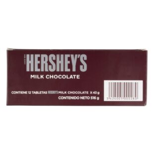CHOCOLATINA HERSHEYS MILK 43 GR 12 UND